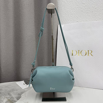 Kitlife Dior Bow Pouch Blue 20x11x8cm