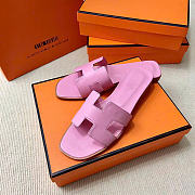 Kitlife Hermes Oran Pink Leather Sandals  - 5