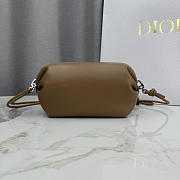Kitlife Dior Bow Pouch Brown 20x11x8cm - 6