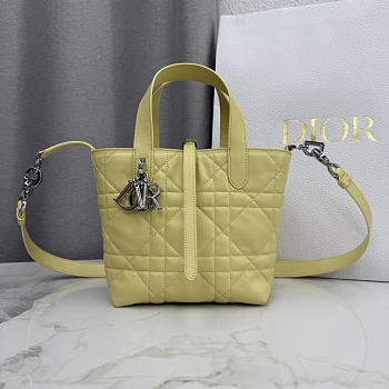 Kitlife Dior Small Toujours Vertical Tote Bag Yellow 16×18×12cm