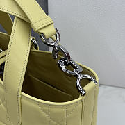 Kitlife Dior Small Toujours Vertical Tote Bag Yellow 16×18×12cm - 6