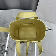 Kitlife Dior Small Toujours Vertical Tote Bag Yellow 16×18×12cm - 5
