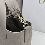 Kitlife Dior Small Toujours Vertical Tote Bag Gray 16×18×12cm  - 5