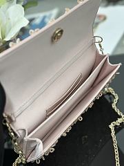 Kitlife Dior Miss Embroidered Beaded Pink Chain Bag M0997 21x11.5x4cm - 5