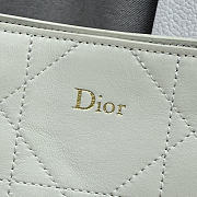 Kitlife Dior Small Vertical Dior Trianon Bag with Chain White 18x21x7cm  - 3