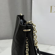 Kitlife Dior Small Vertical Dior Trianon Bag with Chain Black 18x21x7cm - 6