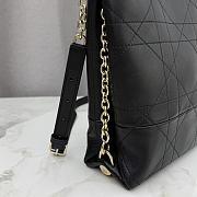 Kitlife Dior Small Vertical Dior Trianon Bag with Chain Black 18x21x7cm - 5