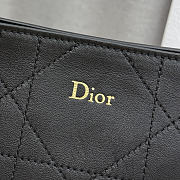 Kitlife Dior Small Vertical Dior Trianon Bag with Chain Black 18x21x7cm - 4