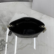 Kitlife Dior Small Vertical Dior Trianon Bag with Chain Black 18x21x7cm - 3