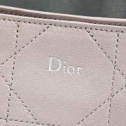 Kitlife Dior Small Vertical Dior Trianon Bag with Chain Pink 18x21x7cm - 4