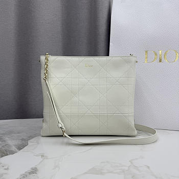 Kitlife Dior Trianon Bag with Chain White 25x21x7cm