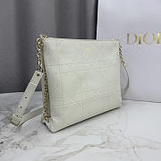 Kitlife Dior Trianon Bag with Chain White 25x21x7cm - 4