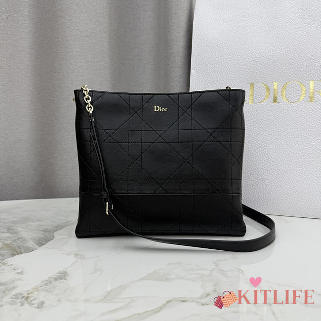 Kitlife Dior Trianon Bag with Chain Black 25x21x7cm - 1
