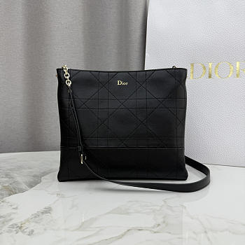 Kitlife Dior Trianon Bag with Chain Black 25x21x7cm