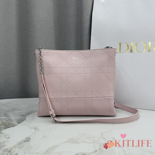 Kitlife Dior Trianon Bag with Chain Pink 25x21x7cm - 1