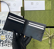Kitlife Gucci Microguccissima Bi-Fold Wallet Black 10x9x2cm - 3