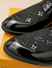 Kitlife Louis Vuitton Men Casual Black Leather Shoes  - 6
