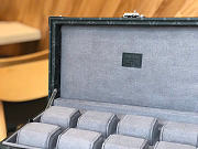 Kitlife Louis Vuitton Coffret Blue 8 Watch Case Monogram Canvas Black M4700B 34x18x11cm - 5