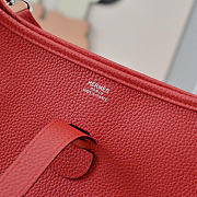 Kitlife Hermes Clemence Evelyne PM Bag Red 29x30x8cm - 2