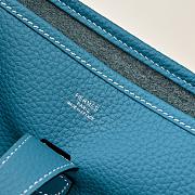 Kitlife Hermes Clemence Evelyne PM Bag Blue 29x30x8cm - 3