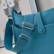 Kitlife Hermes Clemence Evelyne PM Bag Blue 29x30x8cm - 6