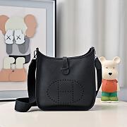 Kitlife Hermes Clemence Evelyne PM Bag Black 29x30x8cm - 1
