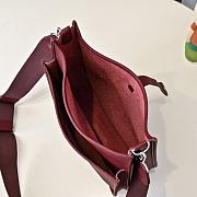 Kitlife Hermes Clemence Evelyne PM Bag Burgundy 29x30x8cm - 5