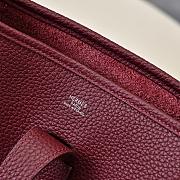 Kitlife Hermes Clemence Evelyne PM Bag Burgundy 29x30x8cm - 3