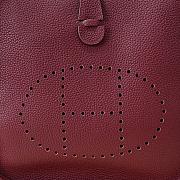 Kitlife Hermes Clemence Evelyne PM Bag Burgundy 29x30x8cm - 2