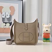 Kitlife Hermes Clemence Evelyne PM Bag Grey 29x30x8cm - 1