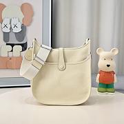 Kitlife Hermes Clemence Evelyne PM Bag White 29x30x8cm - 5
