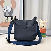 Kitlife Hermes Clemence Evelyne PM Bag Dark Blue 29x30x8cm - 6