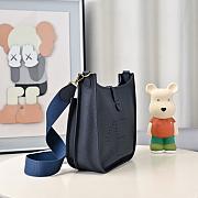 Kitlife Hermes Clemence Evelyne PM Bag Dark Blue 29x30x8cm - 5