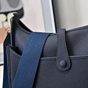 Kitlife Hermes Clemence Evelyne PM Bag Dark Blue 29x30x8cm - 2
