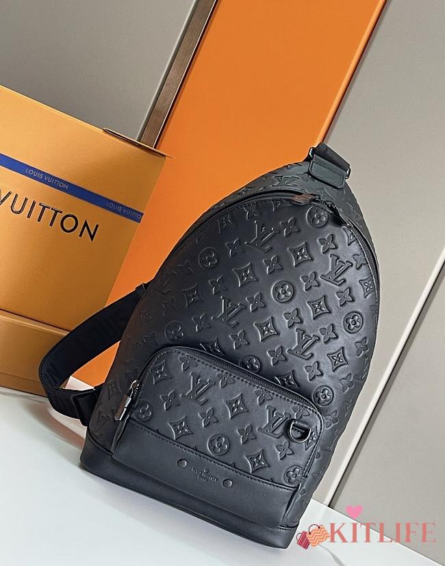 Kitlife Louis Vuitton Monogram Shadow Sling Bag M46107 24x42x12 - 1
