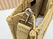 Kitlife Dior Medium Dior Book Tote with Strap Natural Cannage Raffia-Effect Embroidery 36 x 27.5 x 16.5 cm - 6