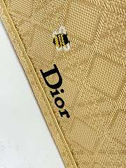 Kitlife Dior Medium Dior Book Tote with Strap Natural Cannage Raffia-Effect Embroidery 36 x 27.5 x 16.5 cm - 3