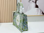 Kitlife Dior Medium Book Tote with Strap Multicolor Lily of the Valley Embroidery with Dior Médaillon 36x27.5x16.5cm - 2