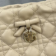 Kitlife Dior Adiorable Mini Bucket Bag Beige Cannage Lambskin 20x22x5.5cm - 2