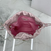 Kitlife Dior Adiorable Mini Bucket Bag Pink Cannage Lambskin 20x22x5.5cm - 4