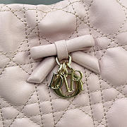 Kitlife Dior Adiorable Mini Bucket Bag Pink Cannage Lambskin 20x22x5.5cm - 2