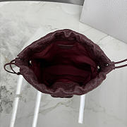 Kitlife Dior Adiorable Mini Bucket Bag Burgundy Cannage Lambskin 20x22x5.5cm - 3