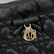 Kitlife Dior Adiorable Mini Bucket Bag Black Cannage Lambskin 20x22x5.5cm - 4