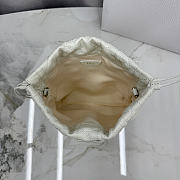 Kitlife Dior Adiorable Mini Bucket Bag White Cannage Lambskin 20x22x5.5cm  - 6