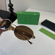 Kitlfe Bottega Veneta Metal Frame Sunglasses Brown - 5