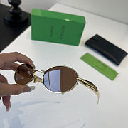 Kitlfe Bottega Veneta Metal Frame Sunglasses Brown - 3