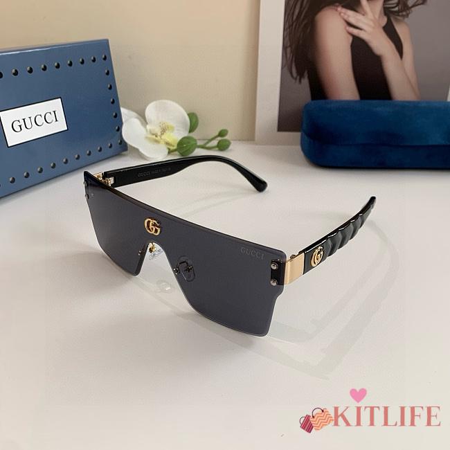 Kitlife Gucci Square Frame Sunglasses Black - 1