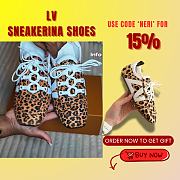 Kitlife Louis Vuitton Sneakerina Shoes Leopard Print  - 1