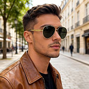 Kitlife Bottega Veneta Aviator Sunglasses Green Lens - 1