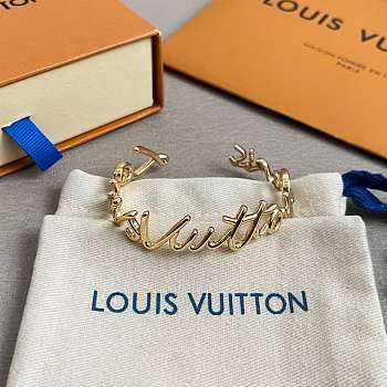 Kitlife Louis Vuitton LV Script Bracelet Gold